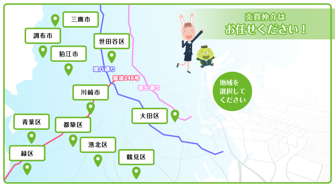 売買仲介はお任せください